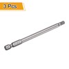 sourcing map 3pcs H4.5 Hex Head Drill Bit Wrench 4.5mm