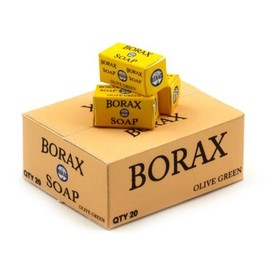 MyTinyWorld Dollhouse Miniature Borax Soap Shop Storage Box and 3 Loose Pots