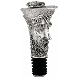 Royal Selangor Hand Finished Vinifera Collection Pewter Bacchus Wine Pourer and Stopper Gift