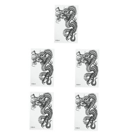 Beavorty 5pcs Temporary Tattoo Stickers Arm Sleeves Men Dragon Design Custom Temporary Stick