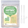 ATNreuro 000 Empty Vegan Capsules with 2 Micro Spoons -