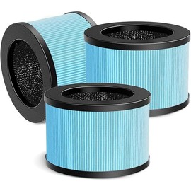 MK01 MK06 Air Filter Replacement Compatible with Aroeve MK01 MK06 Air Purifier,4-in-1 True HEPA Filter for ToLife TZ-K1,Kloudi DH-JH01,MJ012H,FreAire HAP601& KN6391 Air Purifier,Standard Version