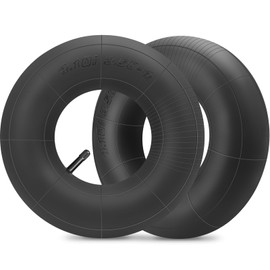 2pcak 4.10/3.50-4" Wheelbarrow Inner Tubes with TR-1 Straight Valve Stem Heavy Duty Replacement Inner Tube for Utility Wagon Hand Trucks Trailers Dollies