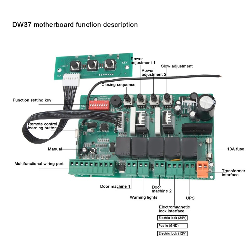 Sliding Gate Motor Control Board Electric Sliding Gate Motor Control