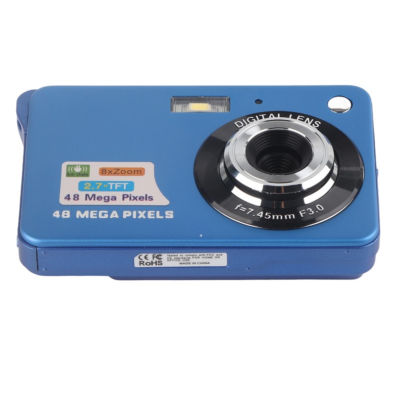 4K Digital Camera 48MP 2.7in LCD Display 8x Zoom Anti