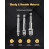 BOEN Impact Grade Socket Adapter Set, 6-PCS Drill Bit Adapter