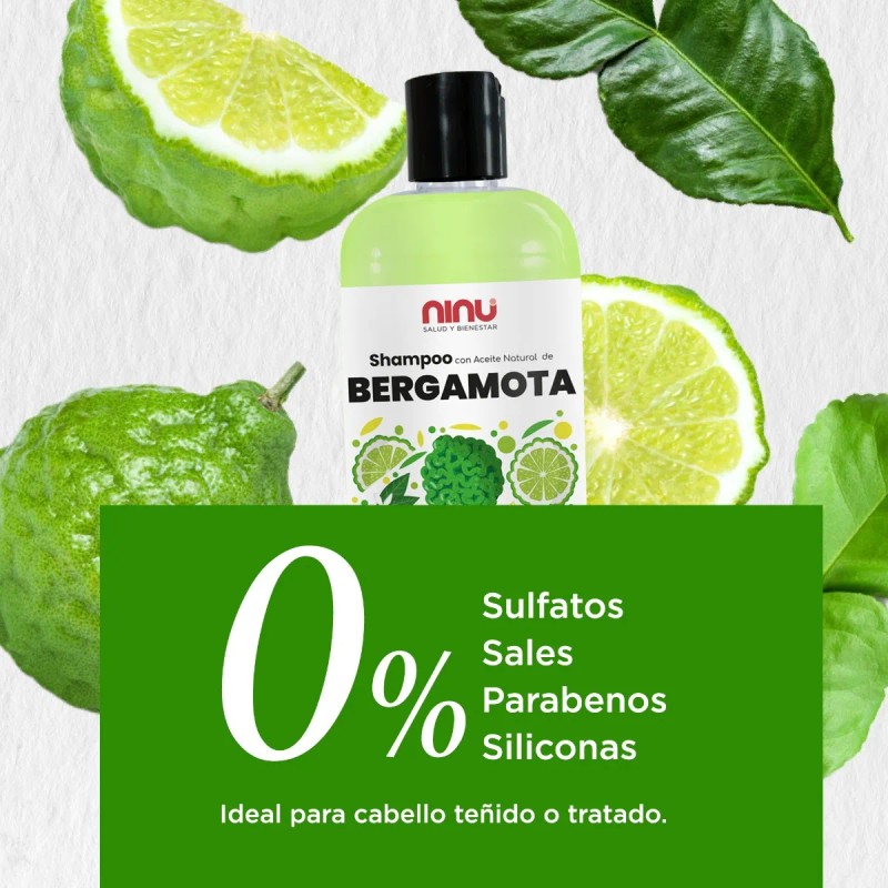 Shampoo Aceite De Bergamota Ninu Libre De Sulfatos 1 Litro
