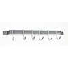 Rogar 18" Bar Rack: Hammered Steel and Chrome