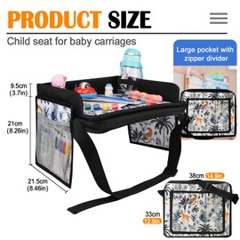 YZNlife Kids Car Table,Upgraded Travel Tray for Airplane and Road Trips,Lap Desk Essential Accessories