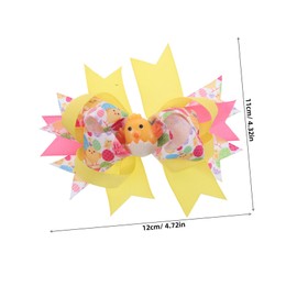 Outanaya Easter Hair Clips for Cute Bunny Bow Duckbill Tail Hairpins Cheerful Non Slip Design for Parties Birthdays and Cosplay Hair Accessories