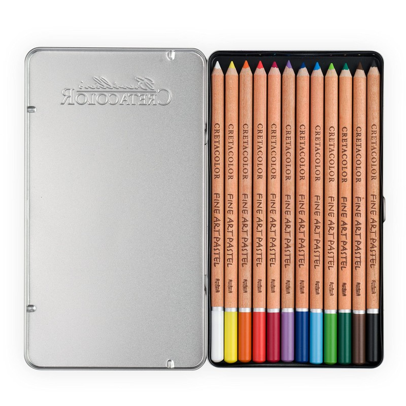 Cretacolor Fine Art Pastel Pencil Set, Set of 12, Multi