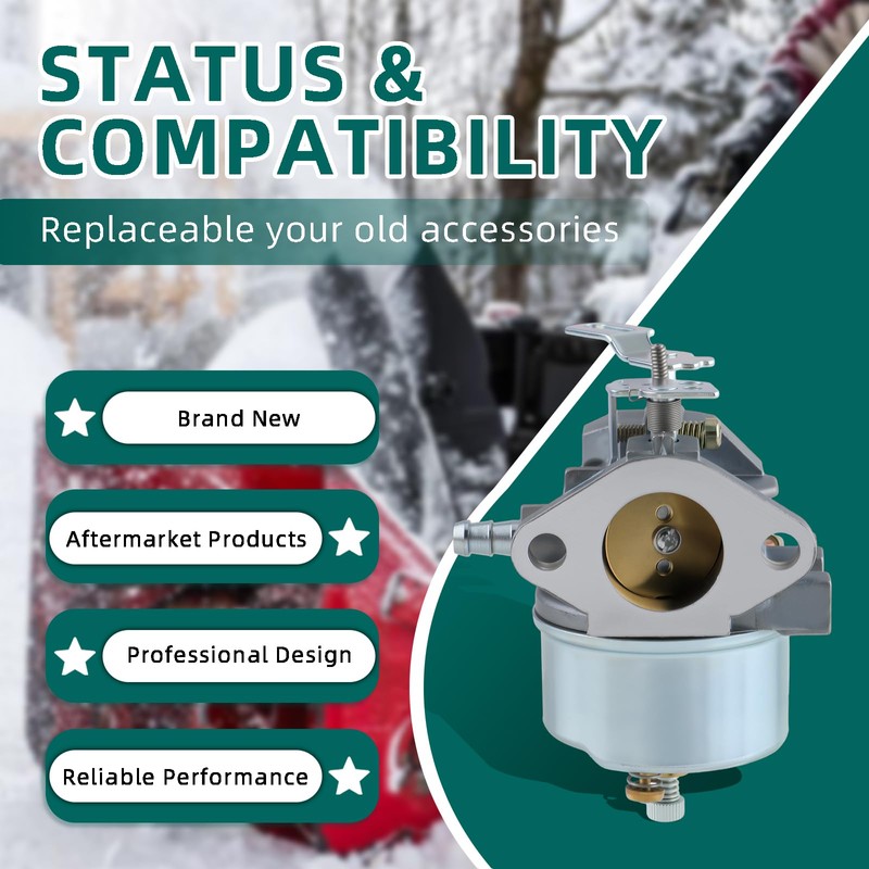 Carburetor Compatible with Tecumseh 632334A 632234, HM70 HM80 HMSK80 HMSK90