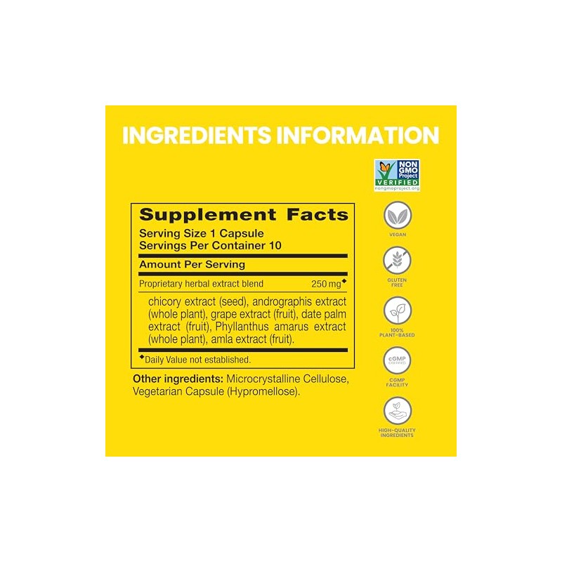 Himalaya PartySmart Suplemento Herbal, 10 Sobres con 1 Cápsula c/u,