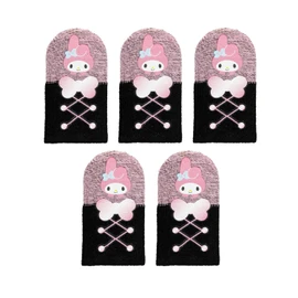 Allone Sanrio Characters My Melody Finger Sack for Games, Pack of 5, 0.9 x 0.1 x 1.6 inches (2.3 x 0.3 x 4 cm), Smartphone Game, Sound Game, Rhythm Game, Package Can Be Used As Storage Pouch, Improves