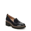 Naturalizer Womens Darry Lug Sole Loafer French Navy Patent Leather