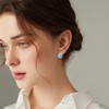 Beebeecraft 1 Box 60Pcs Cabochon Stud Earring Blanks 18K Gold