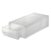 MUJI Polypropylene Shallow Drawer Storage Box, Add-on Type, 18 cm