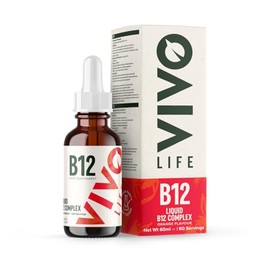 Vivo Life Vitamin B12 Complex, High Potency Health Supplement, 60 Servings