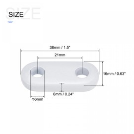 sourcing map Curtain Weights (20g), Drapery Iron Weight for Bathroom Home Curtains Tablecloth Flags, White, 20Pcs