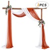 auons Wedding Arch Sheer Drapery Backdrop Voile Curtain Chiffon Draping
