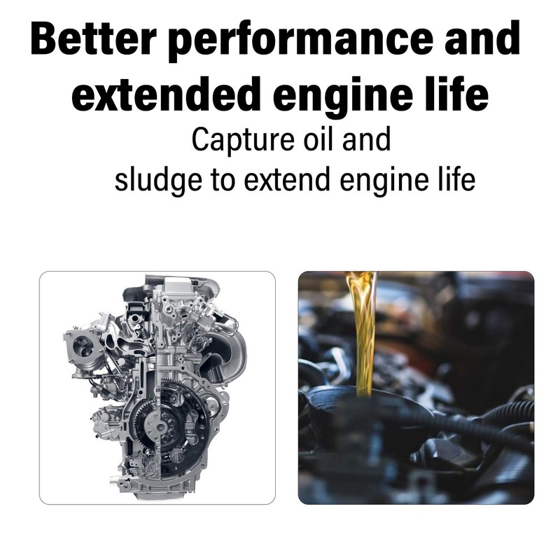 Aramox Universal Car Oil Catch Can Kit Can Kit con