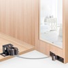 Cold Rolled Steel Cupboard Closet Cabinet Door Double Ball Roller