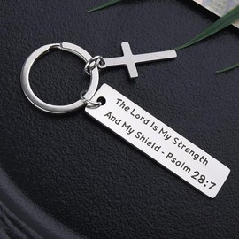 Bible Verse Keychain Gifts for Friend Christian Birthday Gifts Christian Keychain Religious Christian Gifts for Women Men Daughter Son Jesus Gifts for Women Men Inspiration Gifts Cross Key Chain
