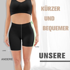 YADIFEN Women's Cycling Shorts, Women's Shorts, Leggings, Very Short Shorts, Under Dress, Skirt, Anti-Chafing, Comfortable, High Waist, Boxer Shorts, Hot Pants, 1 Pack Black