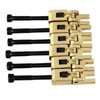 6Pcs Electric Guitar Bridge Saddle Double Locking Tremolo Metal Roller