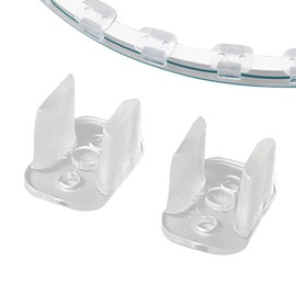 100PCS LED Strip Light Clips Set with Screws Neon Lamp RGB Lights Buckles Cable Management for Neon Flexible Ribbon Tape for 4.5-6mm Light