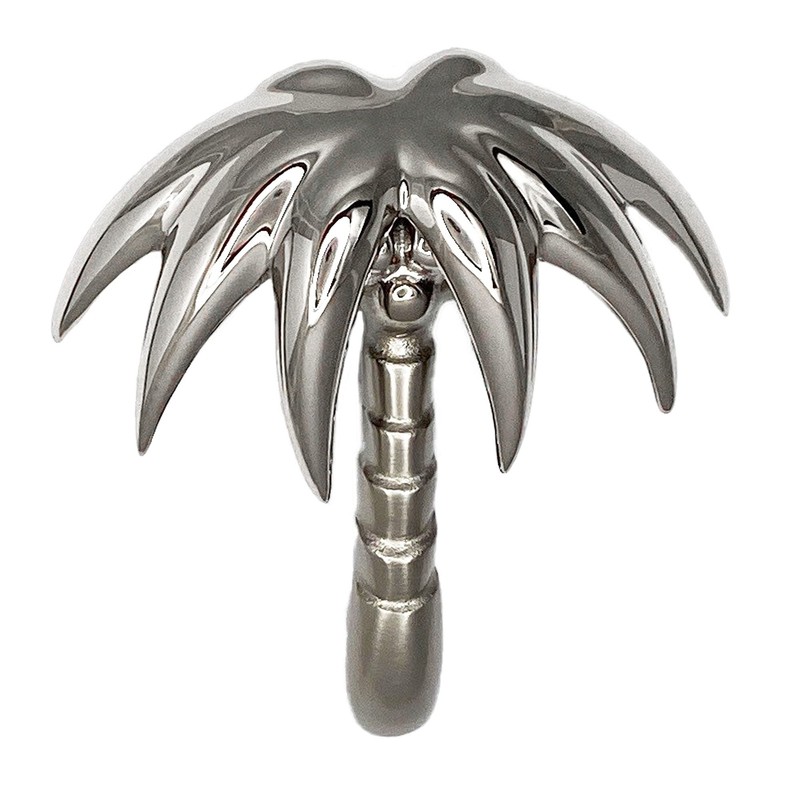 Palm Tree Door Knocker - Nickel (Premium Size)