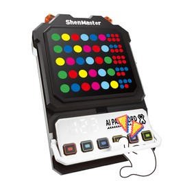 Crack The Code - Electronic Mastermind Code Breaker with Clamp, Super Decoder Handheld Puzzle Games for 1-8 Players, 10,000+ Logic Challenges for Kids & Adults Ages, Portable Travel Game & Gift