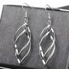 Teardrop Earrings for Women Double Twisted Linear Dangle Earrings Hypoallergenic