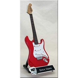 STEVE HOWE Miniature Guitar YES red with Guitar Pick