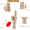 Wooden Hand Model, 2 PCS, 10 Inches Left and Right