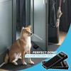 Black Rubber Door Stopper Wedge 10 Pack, Doorstop for Bottom