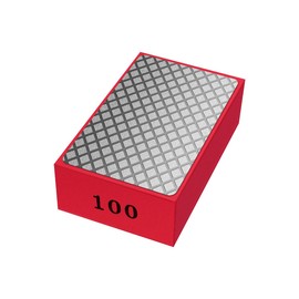 1 Pcs Diamond Hand Pad Sanding Block Sharp Glass Grinding Polishing Pad Sanding Block Foam Backing Hand-Held Sanding Block for Sanding Polishing Marble Tile Ceramics (100#)