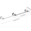 WNEBAHT Crystal Chrome Towel Bar, Silver Adjustable Bathroom Towel Holder