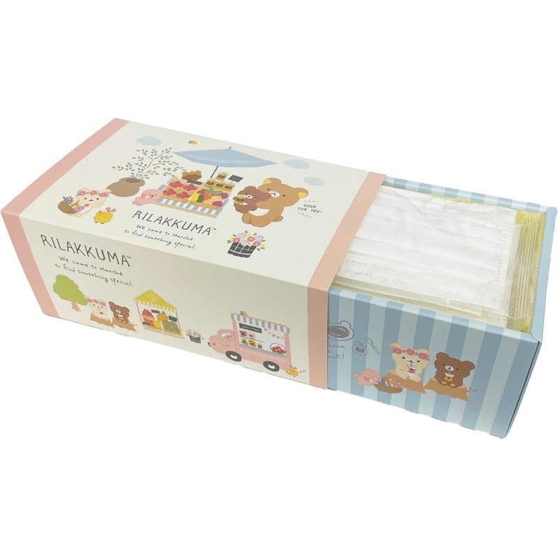 Adult Rilakkuma Marche Non-Woven Mask Box of 30
