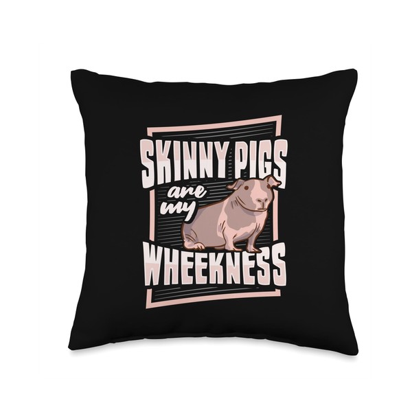 Skinny Pig Wheek Design for a Guinea Pig Lover Throw