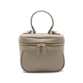 Gusio Basic 121073 2-Way Vanity Mini Shoulder Bag, High Visibility, Elegance, Handbag, Shoulder Box, Cute, Ladies', beige