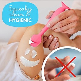Bumco Baby Bum Brush + Mini Baby Diaper Cream Spatula with Case - BPA-Free Silicone Diaper Spatula with Suction Cup, Wipe-Clean, Mom-Invented Butt Pas