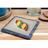 Grenada Map Slate Coaster – Caribbean-Themed Drink Coaster with Island