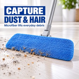 Microfiber Spray Mop Replacement Pads, 42 x 14 cm Reusable Floor Cleaning Refills, 3 or 5 Pack