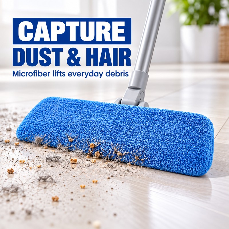 Microfiber Spray Mop Replacement Pads, 42 x 14 cm Reusable