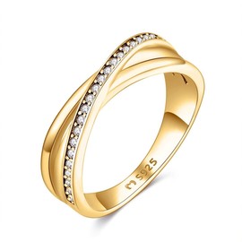 MARLION JEWELS Ring for women made of silver with zircons. Rings for women made of silver with silver or gold surface. Women's jewellery ideal for couples, mothers, girlfriends. Women's rings silver,