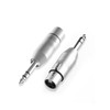 CableCreation 1/4" TRS to XLR Adapter 2Pcs, Balanced 6.35mm to