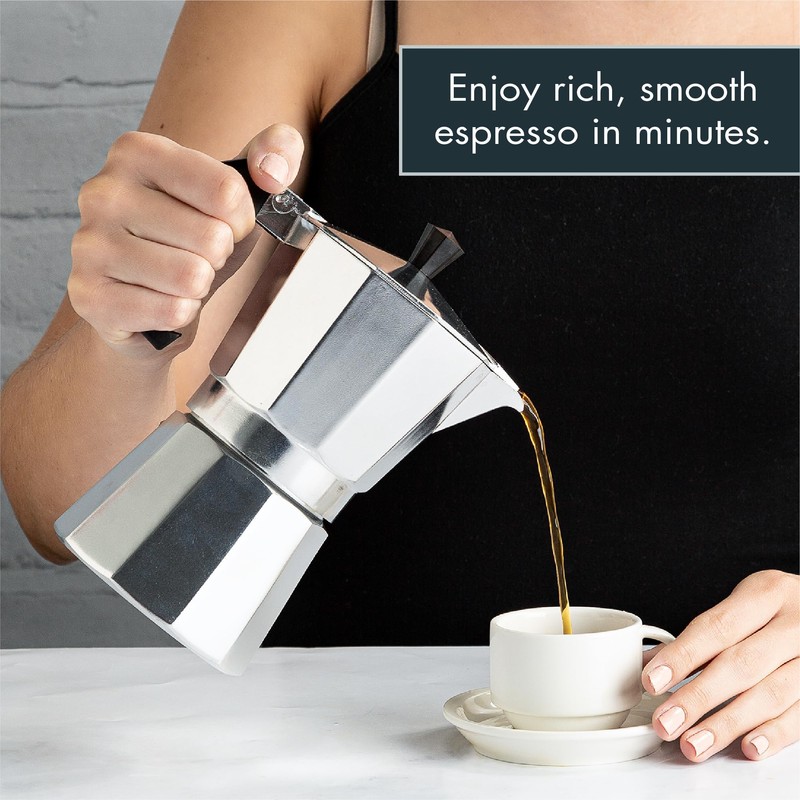 Primula Classic Stovetop Espresso and Coffee Maker, Moka Pot for