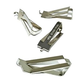 Frameless Frame Clips Large Picture Photo Frame Fixing Glass Spring Clips 7.5mm Swiss C Clips Pack of 8