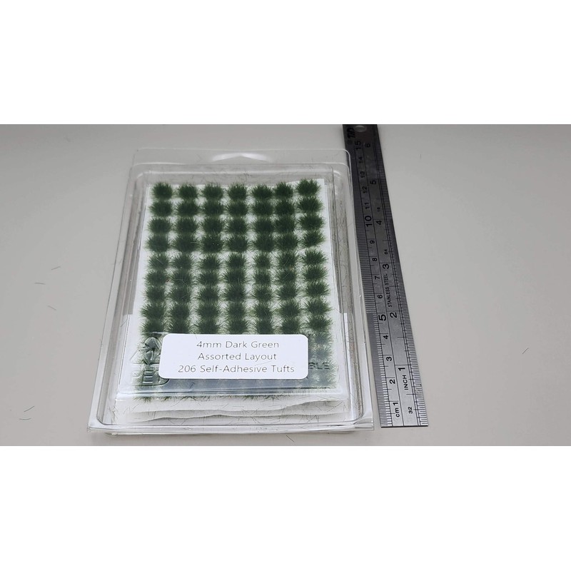 SEM - TU4DG-A - 4mm Dark Green - Assorted Layout